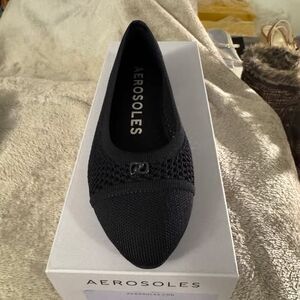 Aerosoles Navy Annelie knit flat 6W